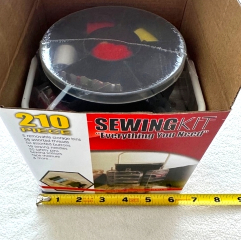 210 Piece Sewing Kit with Storage Gift - Picture 3 of 15